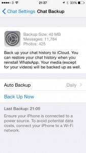 whatsapp backup